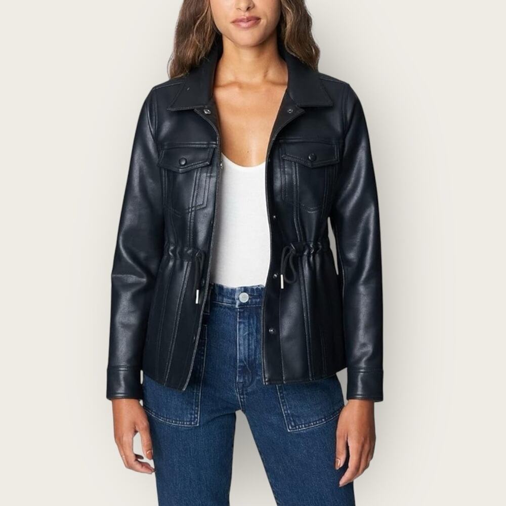NWT | Blank NYC | Make It Happen Faux Leather Jacket | Black | Medium